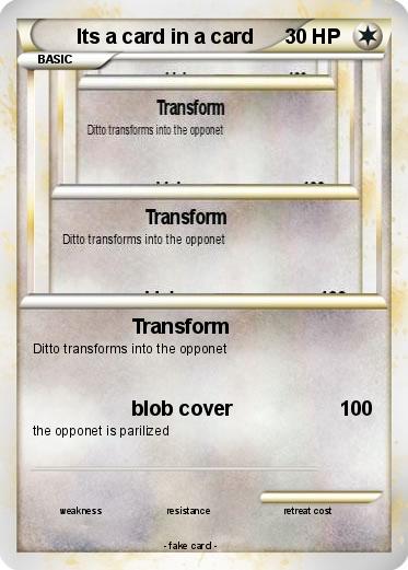 Pokemon Its a card in a card