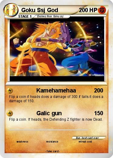 Pokemon Goku Ssj God