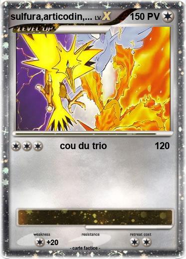 Pokemon sulfura,articodin,...