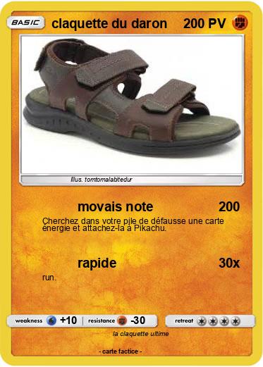 Pokemon claquette du daron