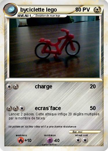 Pokemon byciclette lego