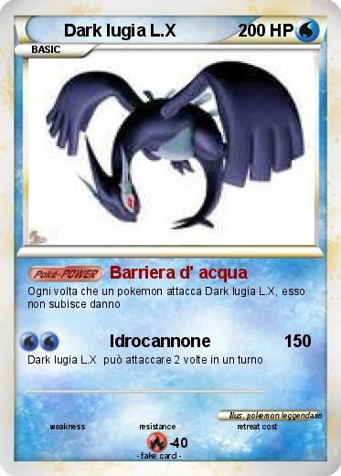 Pokemon Dark lugia L.X
