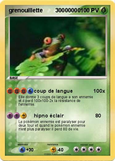 Pokemon grenouillette        30000000