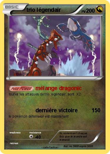Pokemon trio légendair
