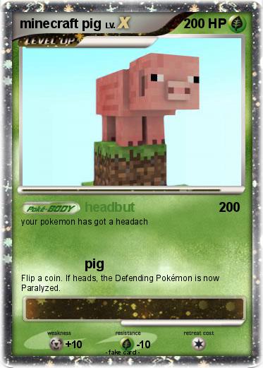 Pokemon minecraft pig