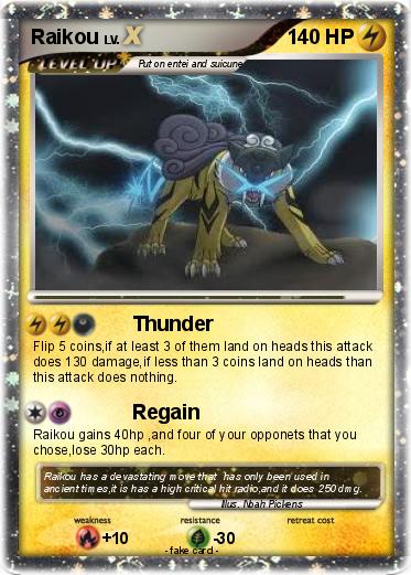 Pokemon Raikou