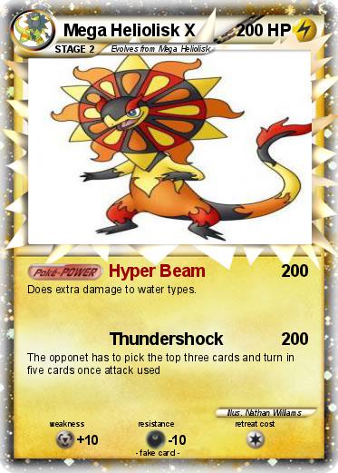 Pokemon Mega Heliolisk X