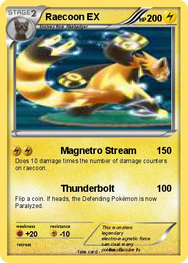 Pokemon Raecoon EX