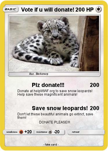 Pokemon Vote if u will donate!