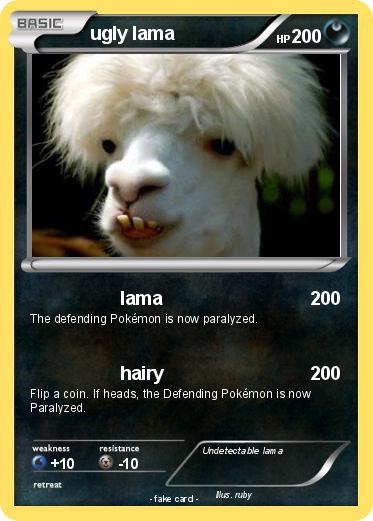 Pokemon ugly lama