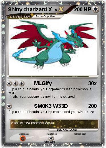 Pokemon Shiny charizard X