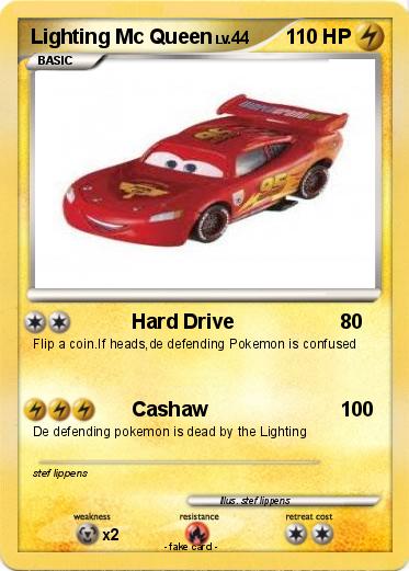 Pokemon Lighting Mc Queen