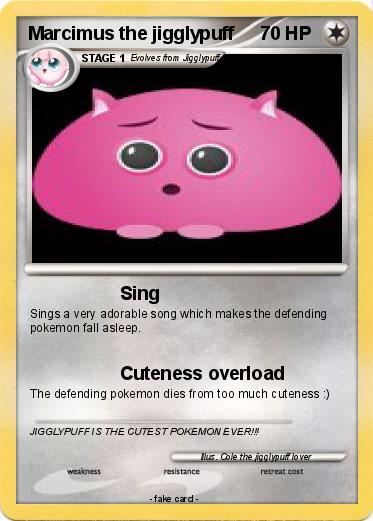 Pokemon Marcimus the jigglypuff