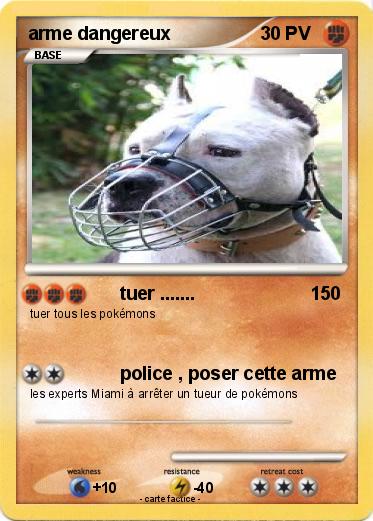Pokemon arme dangereux