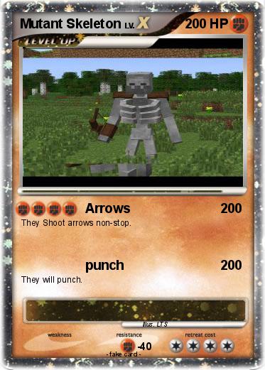 Pokemon Mutant Skeleton