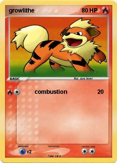 Pokemon growlithe