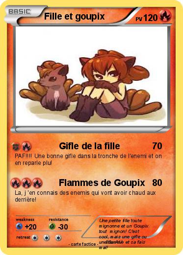Pokemon Fille et goupix