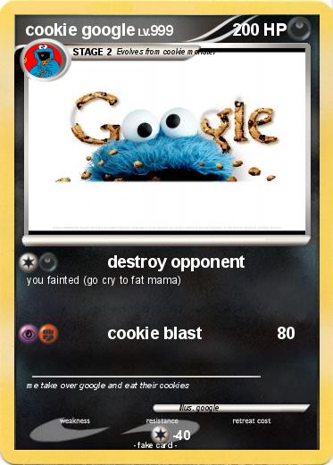 Pokemon cookie google