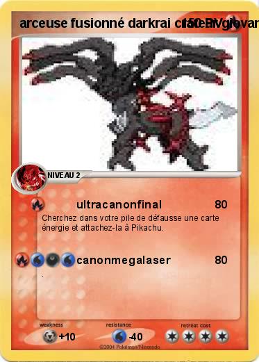 Pokemon arceuse fusionné darkrai crateur giovanni