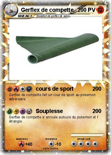 Pokemon Gerflex de compette