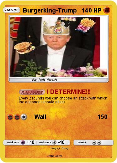 Pokemon Burgerking-Trump
