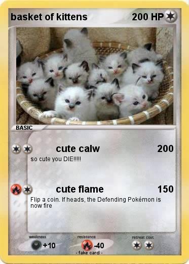 Pokemon basket of kittens