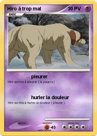 Pokemon Hiro à trop mal