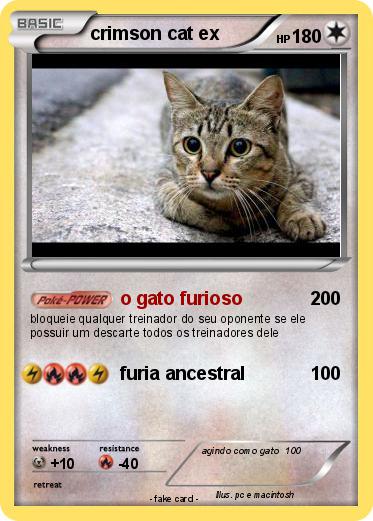 Pokemon crimson cat ex