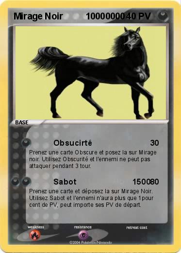 Pokemon Mirage Noir         10000000