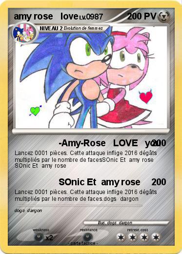 Pokemon amy rose   love