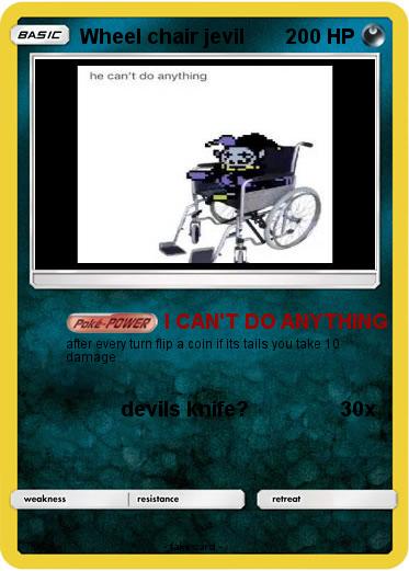 Pokemon Wheel chair jevil