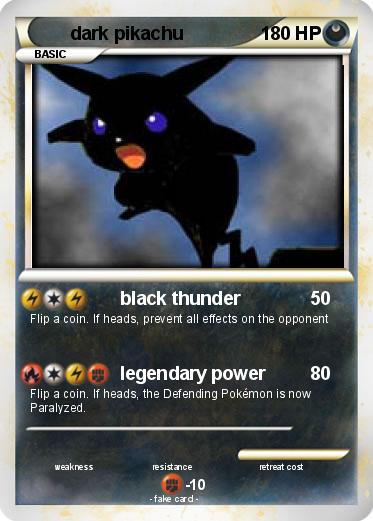 Pokemon dark pikachu