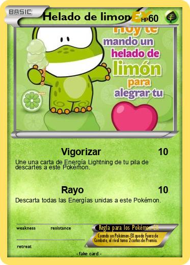 Pokemon Helado de limon