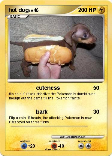 Pokemon hot dog