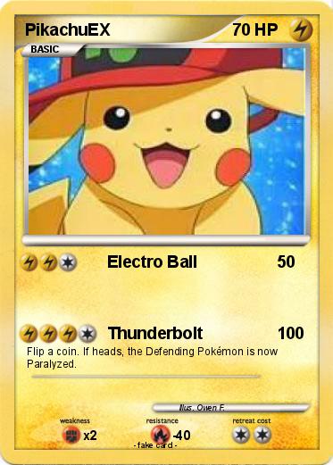 Pokemon PikachuEX
