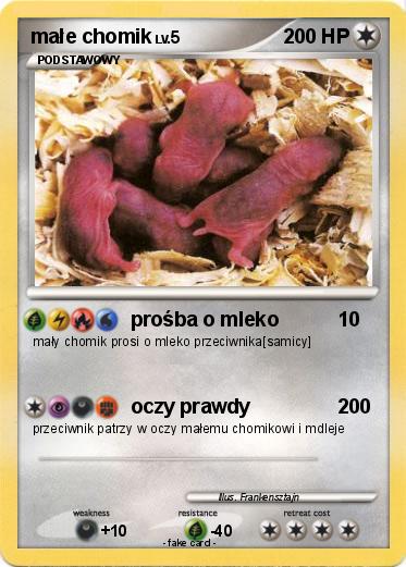 Pokemon małe chomik