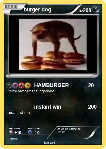 Pokemon burger dog