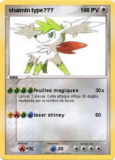 Pokemon shaimin type???