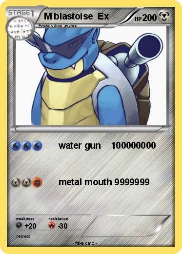 Pokemon M blastoise  Ex