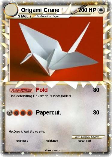 Pokemon Origami Crane