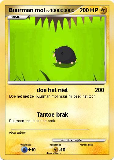 Pokemon Buurman mol