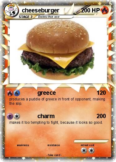 Pokemon cheeseburger