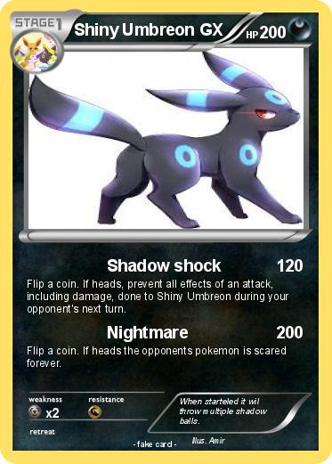 Pokemon Shiny Umbreon GX