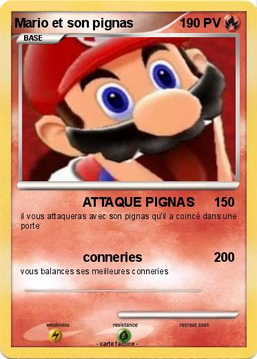 Pokemon Mario et son pignas