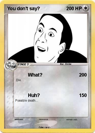 Pokemon You don't say?