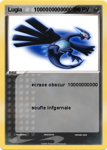 Pokemon Lugia        1000000000000000