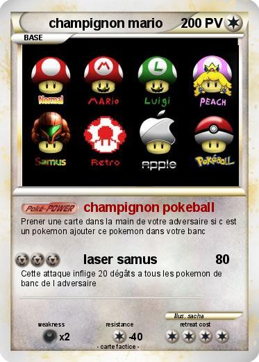 Pokemon champignon mario
