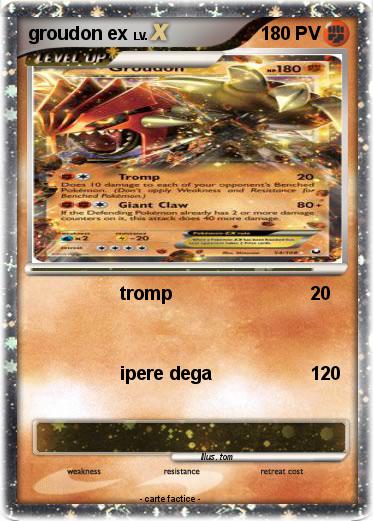 Pokemon groudon ex