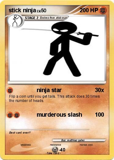 Pokemon stick ninja