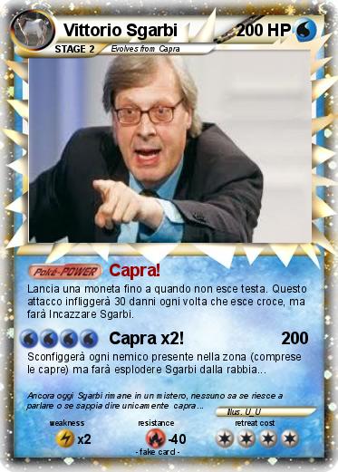 Pokemon Vittorio Sgarbi